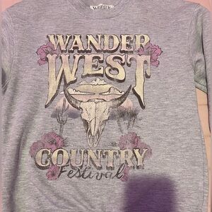 Wound Up Gray Western Hoodie